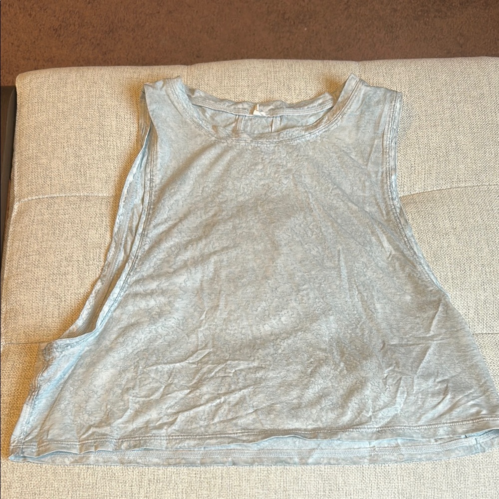 Lululemon Light Blue Crop Tank